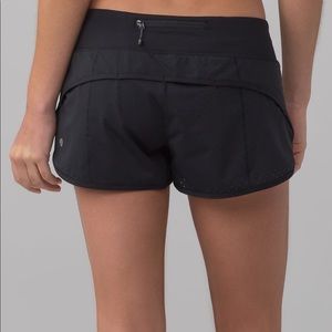 lulu lemon black shorts (long)